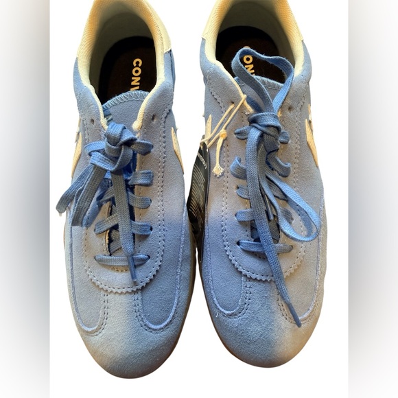 Converse Light Blue Suede Sneakers size 9 - Picture 3 of 7
